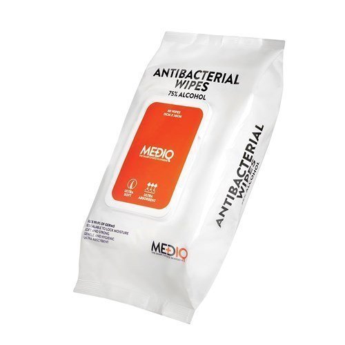 Mediq Antibacterial Wipes - 80 Pack